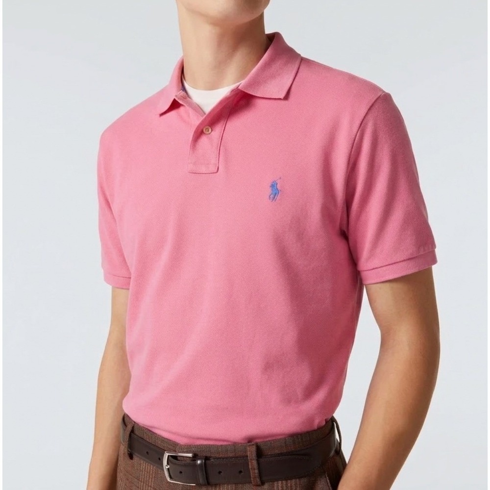 Polo Ralph Lauren Performance Polo Shirt Mens 4XLT FL Pink Short Sleeve NWT
